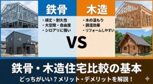 積水ハウスの注文住宅で鉄骨・木造住宅比較の基本点