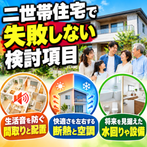 二世帯住宅で失敗しない検討項目
