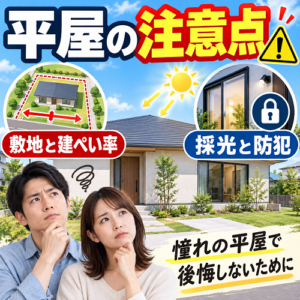 平屋の注意点