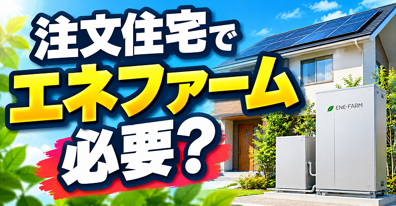 注文住宅でエネファーム必要？