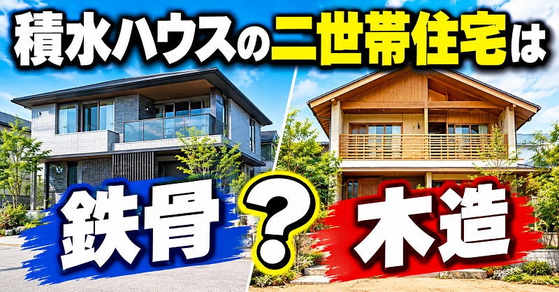 積水ハウスの二世帯住宅は鉄骨・木造？