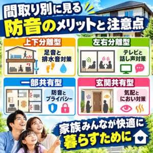 間取り別に見る防音のメリットと注意点